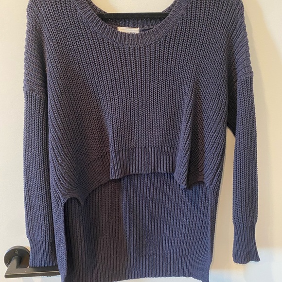 American Retro high low knit sweater - Picture 2 of 9